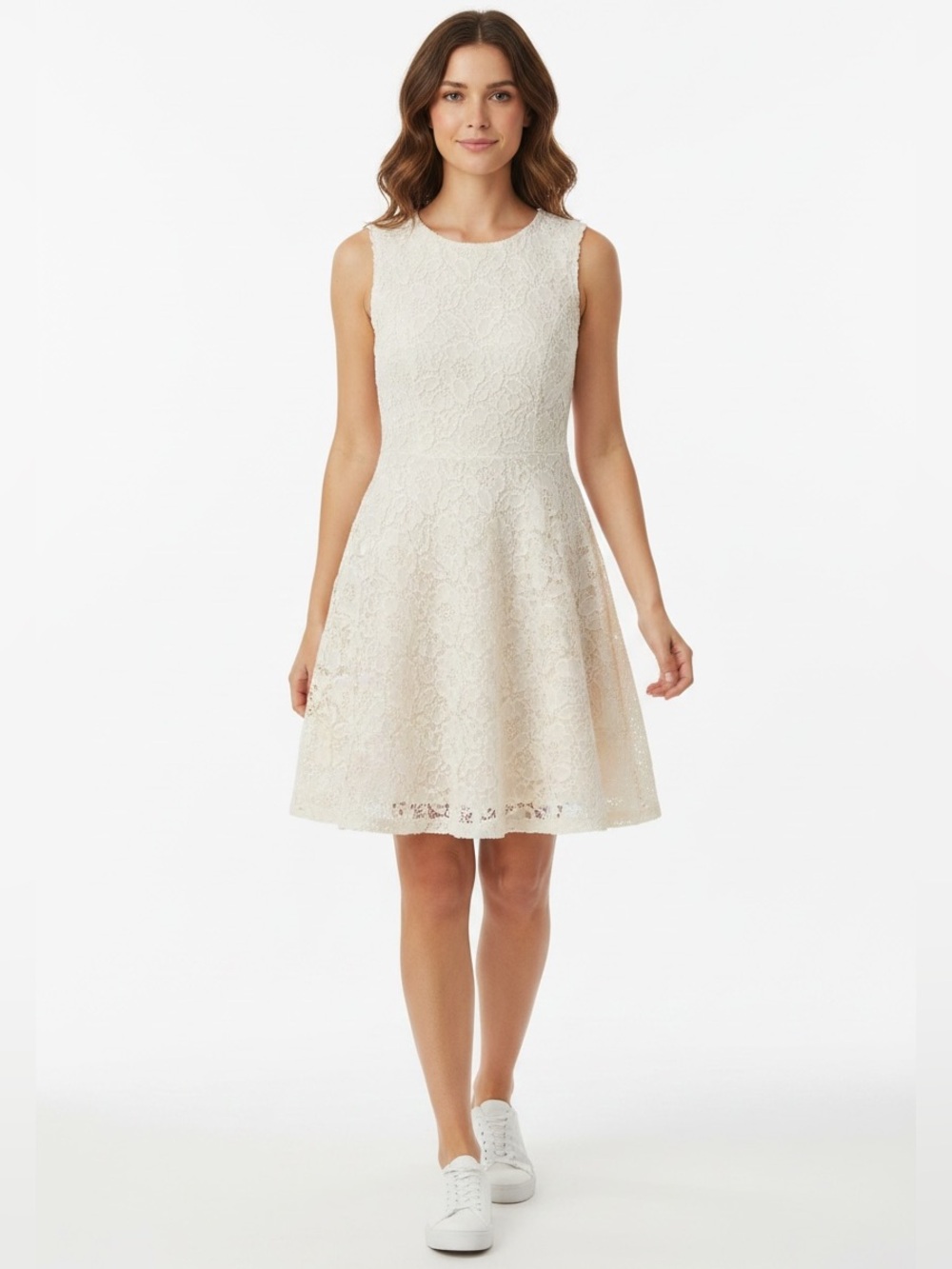 City Studio White Lace Sheath Dress
